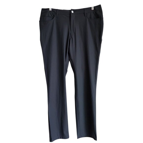 35x30 Gray Traveler Pants Slim Fit Casual Pant Mens Jos A Bank New 5 Pocket Nwt - Picture 1 of 17